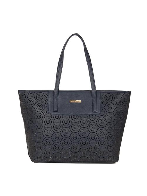 blue leatherette  regular handbag - 14215296 - Very Small Image - 1