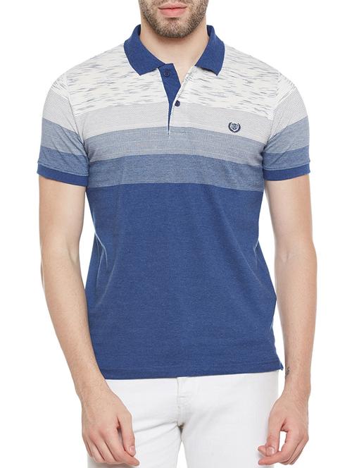 navy blue cotton t-shirt - 14215425 - Very Small Image - 1