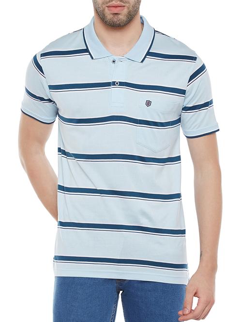 blue cotton t-shirt - 14215453 - Very Small Image - 1