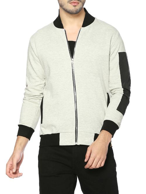 beige cotton bomber jacket - 14216089 - Very Small Image - 1