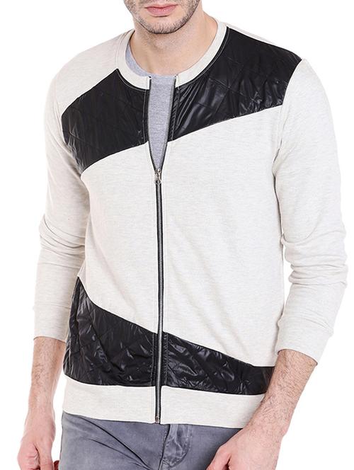 grey cotton casual jacket - 14216111 - Very Small Image - 1