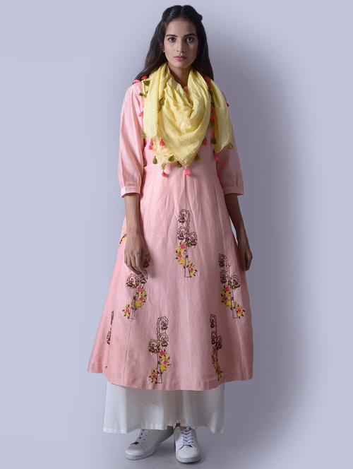 aas by aarti gupta pink straight pant suits set - 14216401 - Very Small Image - 1