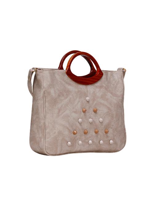beige leatherette  regular sling bag - 14219057 - Very Small Image - 1