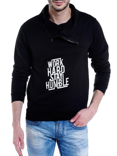black typographic print sweatshirt - 14219079 - Very Small Image - 1