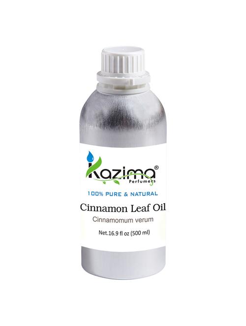 kazima cinnamon leaf (dalchini) oil (500ml) 100% pure natural & undiluted for skin care & hair treatment - 14219253 - Very Small Image - 1