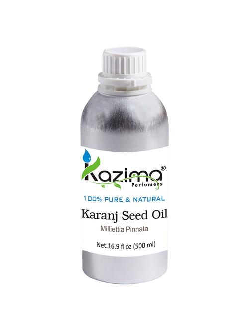 kazima karanj seed cold pressed carrier oil (500ml) 100% pure natural & undiluted for skin care & hair treatment - 14219294 - Very Small Image - 1