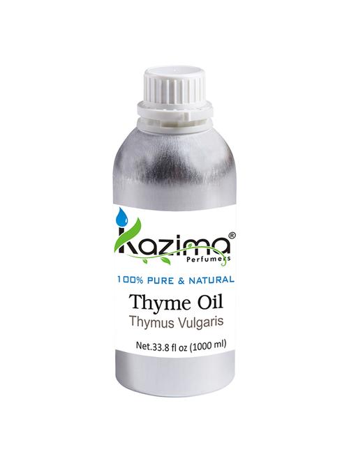kazima thyme essential oil (1000ml) 100% pure natural & undiluted for skin care & hair treatment - 14219332 - Very Small Image - 1