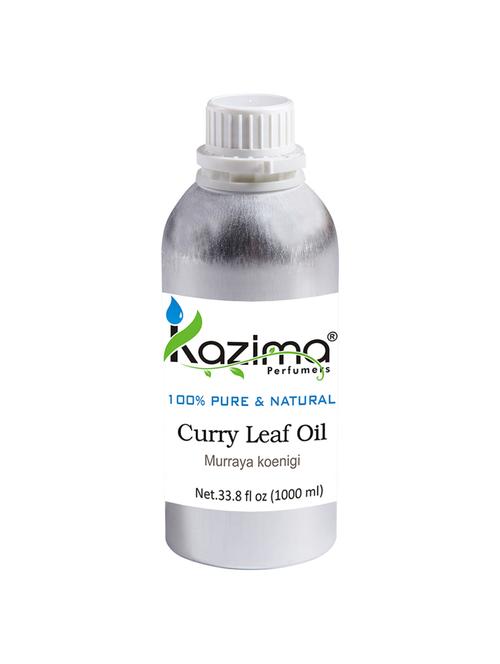 kazima curry leaf essential oil (1000ml) 100% pure natural & undiluted for skin care & hair treatment - 14219336 - Very Small Image - 1