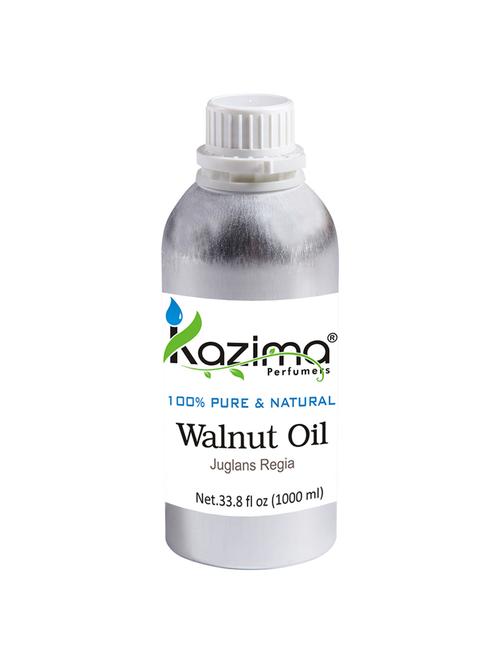 kazima walnut cold pressed carrier oil (1000ml) 100% pure natural & undiluted for skin care & hair treatment - 14219351 - Very Small Image - 1