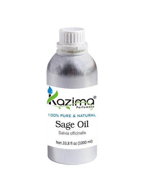 kazima sage essential oil (1000ml) 100% pure natural & undiluted for skin care & hair treatment - 14219367 - Very Small Image - 1