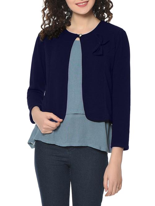 navy blue nylon shrug - 14220104 - Very Small Image - 1