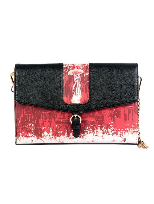 black canvas envelope clutch - 14220295 - Very Small Image - 1