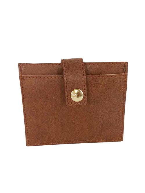 brown leatherette card holder - 14220445 - Very Small Image - 1
