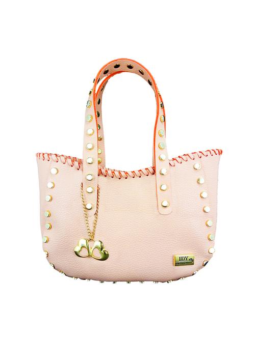 beige  leatherette handbag - 14220463 - Very Small Image - 1