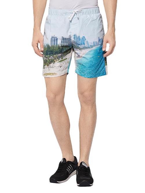 blue cotton shorts - 14220750 - Very Small Image - 1