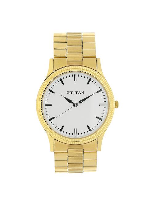 titan silver dial men's analog watch - 1650ym03 - 14220871 - Very Small Image - 1