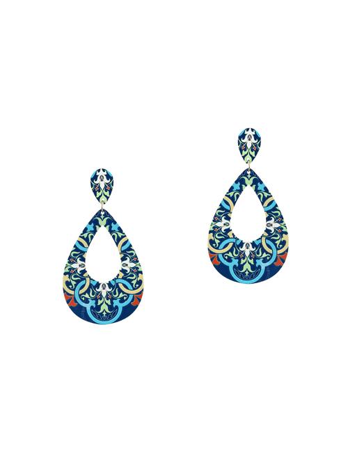 multi colored brass drop earrings - 14221782 - Very Small Image - 1