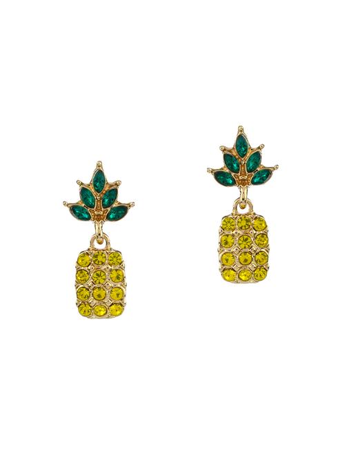 multi colored brass drop earrings - 14221787 - Very Small Image - 1