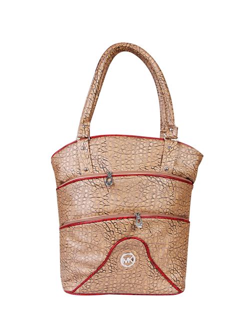 brown cotton regular handbag - 14222225 - Very Small Image - 1