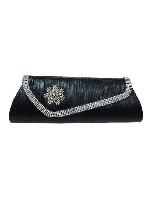 black leatherette  ethnic clutch - 14222472 - Very Small Image - 1