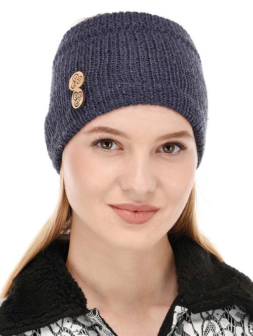 grey acrylic winter cap - 14223573 - Very Small Image - 1