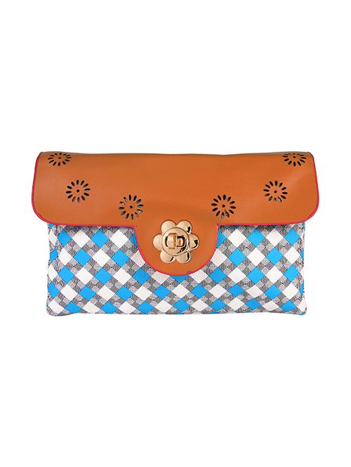 blue  cotton  clutch - 14223741 - Very Small Image - 1