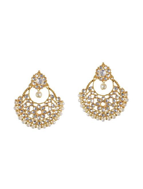 gold metal chandellier earring - 14224408 - Very Small Image - 1