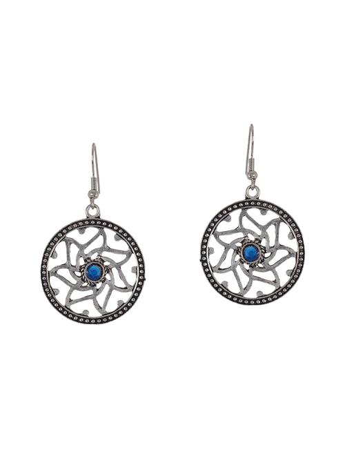 blue metal drop earrings - 14224445 - Very Small Image - 1