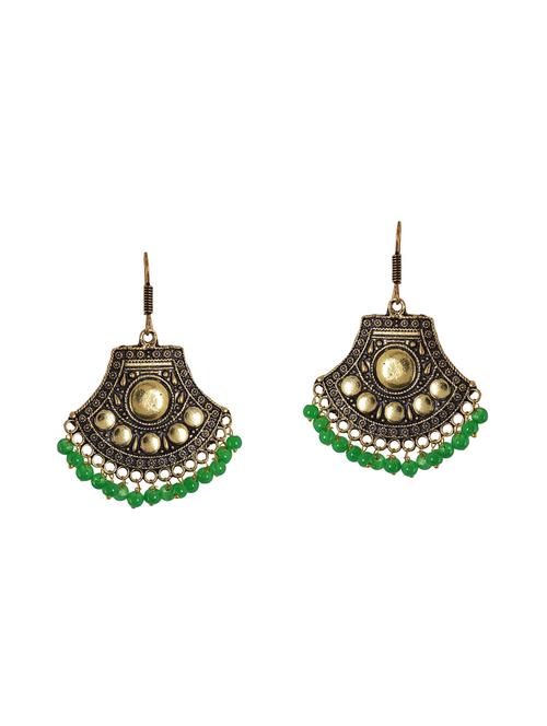 Red Metal Drop Earrings - 14224467 - Very Small Image - 1