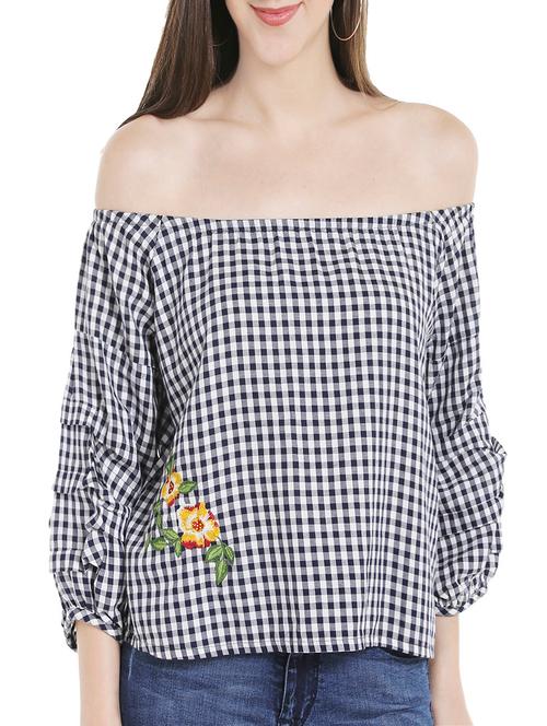 navy blue cotton top - 14227292 - Very Small Image - 1