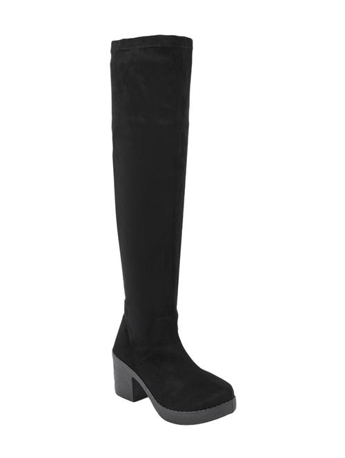 black knee length  boot - 14227321 - Very Small Image - 1
