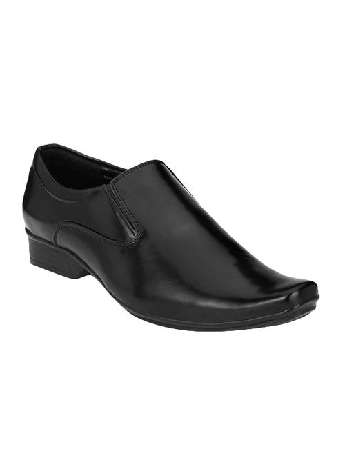 black Leatherette formal slip on - 14227949 - Very Small Image - 1