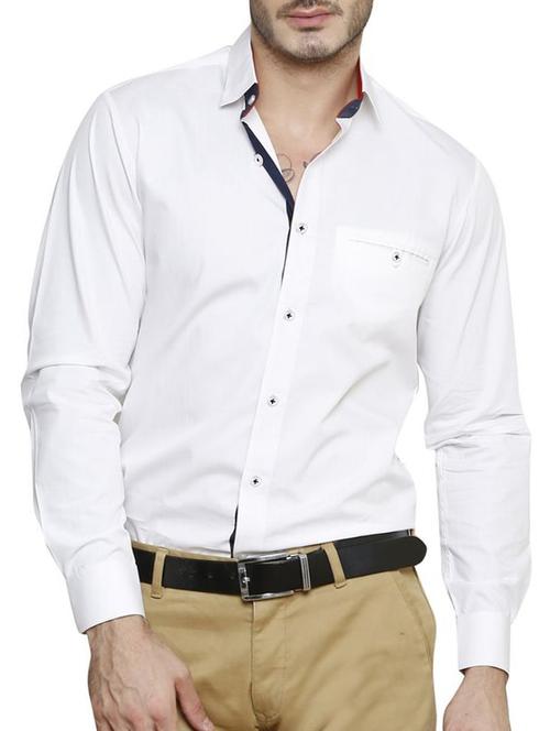 mens solid casual shirt - 14229087 - Very Small Image - 1