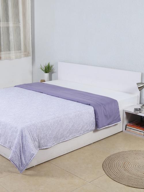 ditsy lavender cotton double duvet cover - 14231306 - Very Small Image - 1