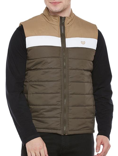 green polyester casual jacket - 14232415 - Very Small Image - 1