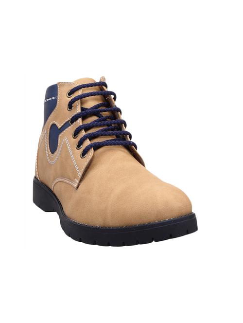 beige Nubuck leather low ankle boot - 14232994 - Very Small Image - 1