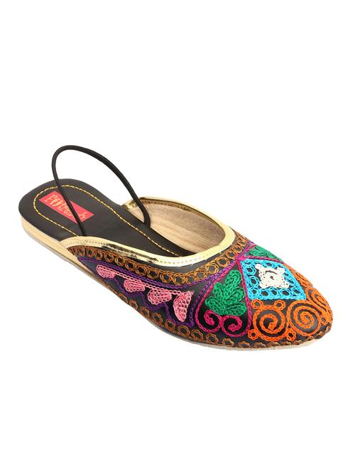 multi colored ethnic  sandal - 14234170 - Very Small Image - 1