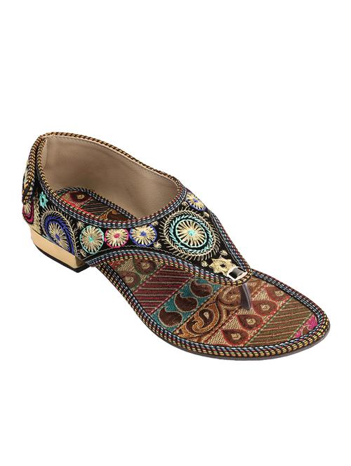 multi colored ethnic  sandal - 14234174 - Very Small Image - 1