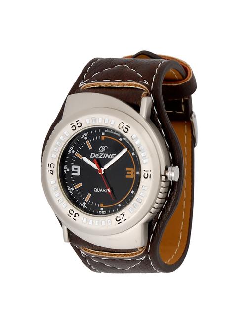 dezine round dial analog watch - 14234952 - Very Small Image - 1