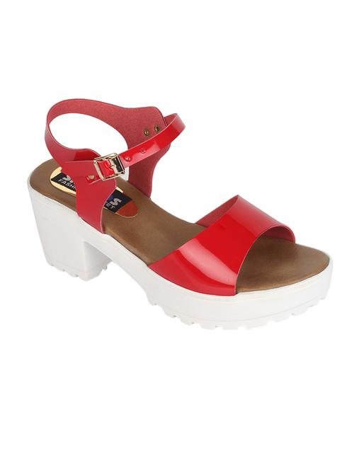 red ankle strap sandal - 14236175 - Very Small Image - 1