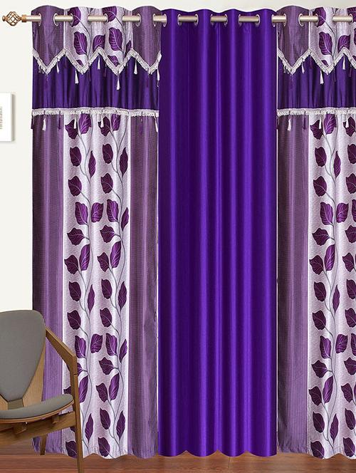 polyester set of 3 mix n match window curtain - 14236715 - Very Small Image - 1