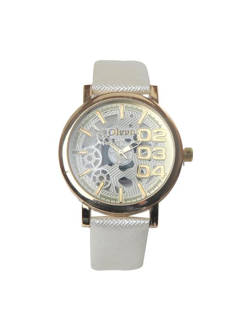 oleva premium women's leather watch oplw-4 - 14237689 - Very Small Image - 1