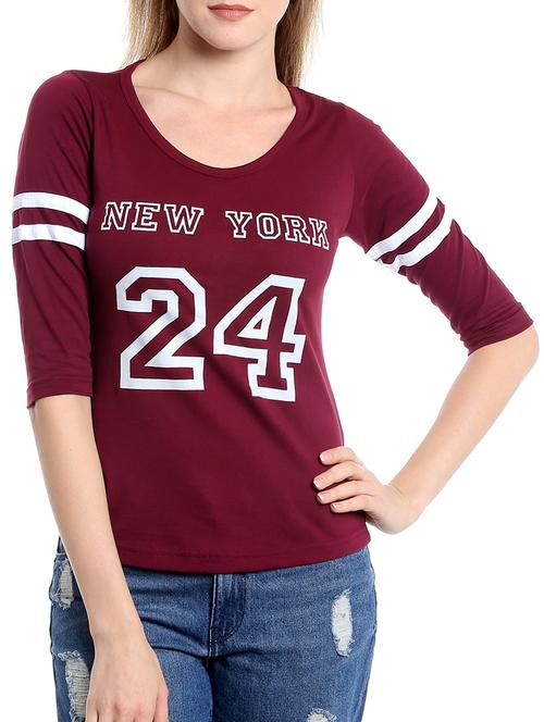 round neck varsity tee  - 14237908 - Very Small Image - 1
