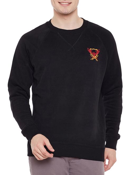 black fleece sweatshirt - 14238631 - Very Small Image - 1
