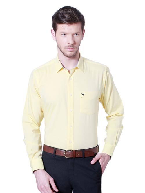 yellow cotton casual shirt - 14239753 - Very Small Image - 1