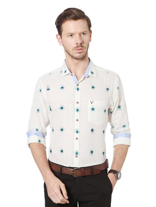 white cotton casual shirt - 14239776 - Very Small Image - 1