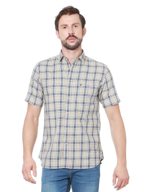 grey cotton casual shirt - 14239852 - Very Small Image - 1