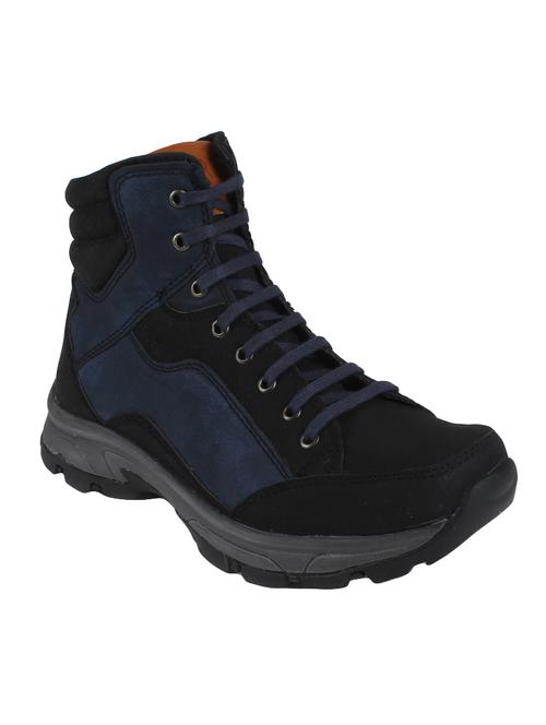 black leatherette high ankle boot - 14240505 - Very Small Image - 1