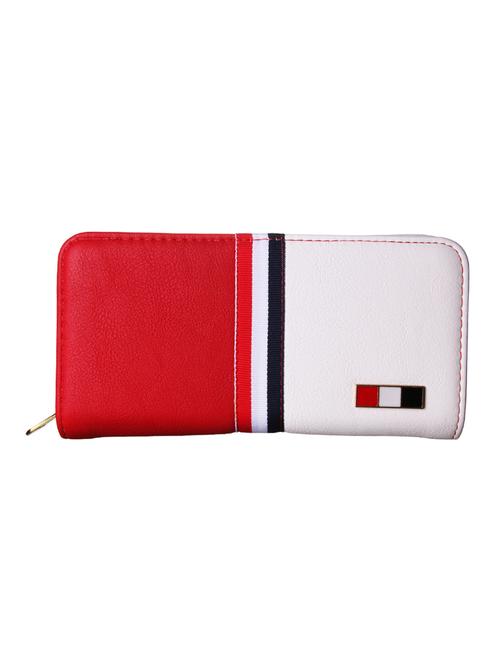 red leatherette  regular clutch - 14241016 - Very Small Image - 1