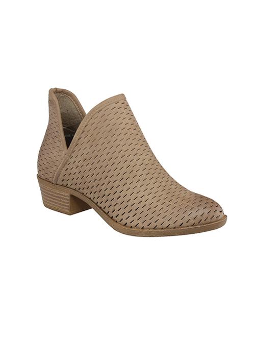 beige  faux leather ankle boot - 14241555 - Very Small Image - 1